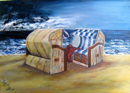 "Die Ruhe vor dem Sturm" _Nordsee_ 50 x 70 cm